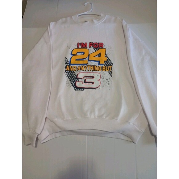 VINTAGE 95 Jeff Gordon And Dale Earnhardt Sr Sweatshirt 3XL Jerzees Nascar - Picture 1 of 11